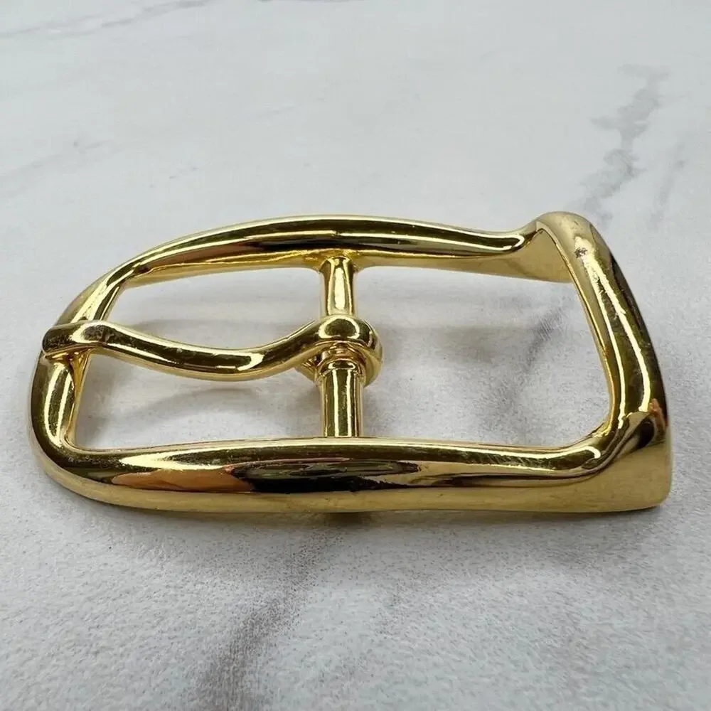 Vintage Gold Tone Simple Basic Belt Buckle for up to 1 Inch Belt